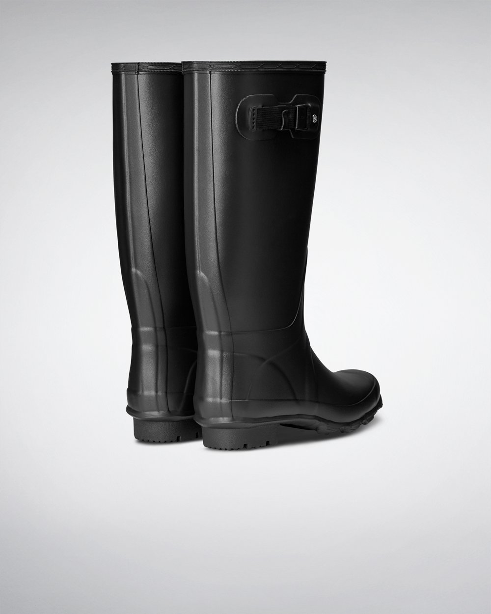 Womens Hunter Huntress Leg - Wide Fit Rain Boots Black - 6523-YVMFK